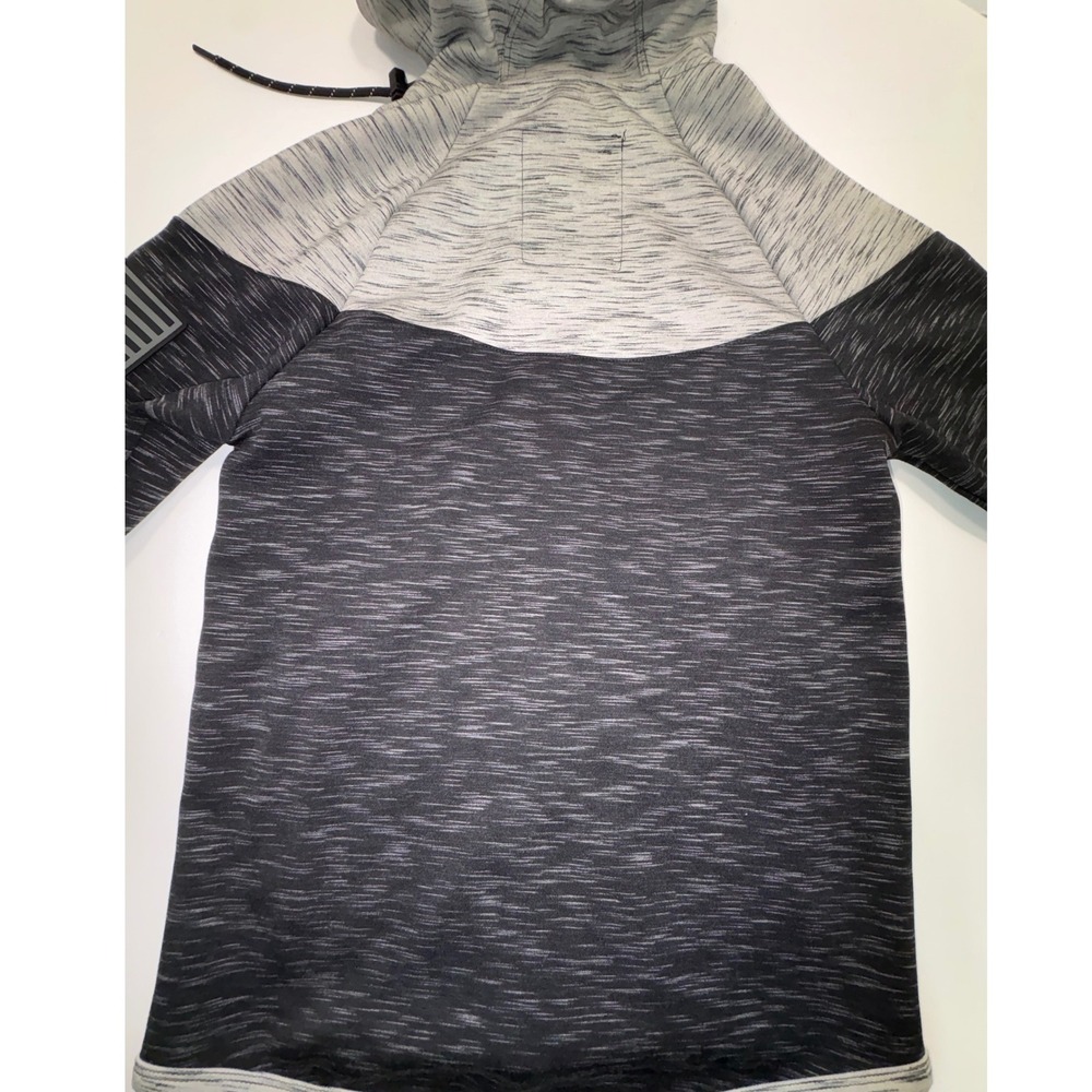 Freedom Industries Mens Space Dye Full Zip Hoodie American Flag Grey Neon Small - Picture 5 of 7